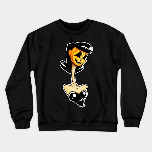 Jack-O-Lovely Crewneck Sweatshirt by Jan Grackle